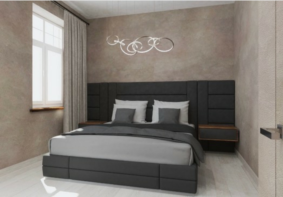 Невероятно комфортная, светлая и стильная спальня