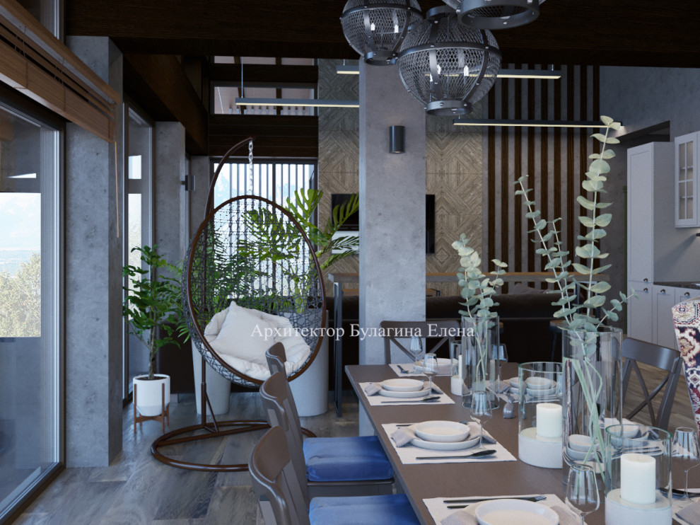 Интерьер загородного дома со спа зоной