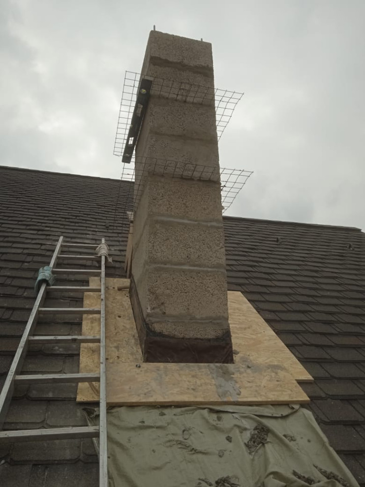 Монтаж керамических дымоходов