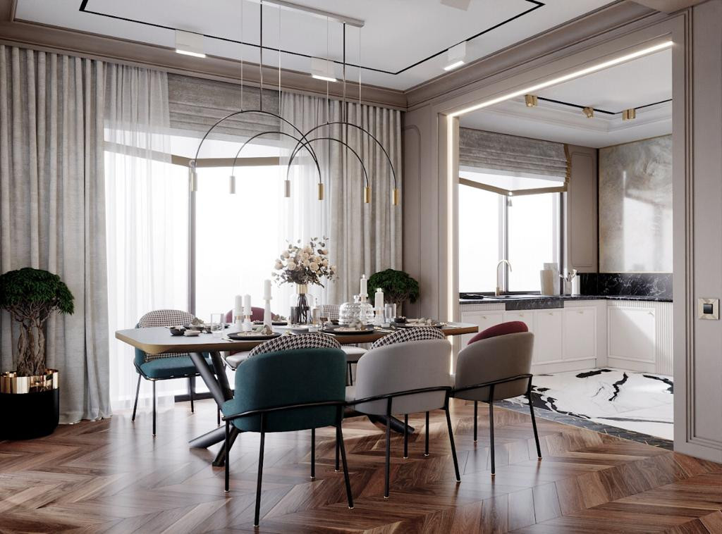 Частный интерьер таунхаус