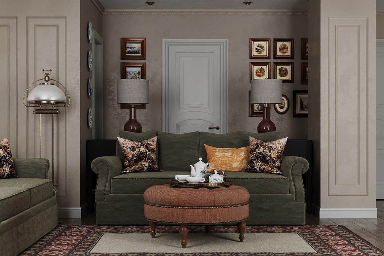 Квартира с намёком на классику на ул. Батальонная