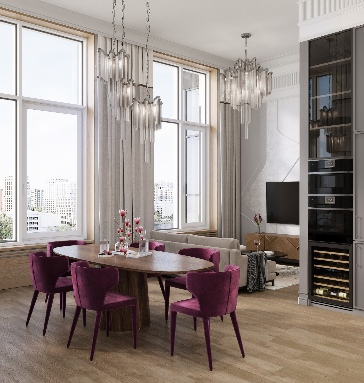 ДИЗАЙН ДВУХУРОВНЕВОГО ПЕНТХАУСА В ЖК "NOW"