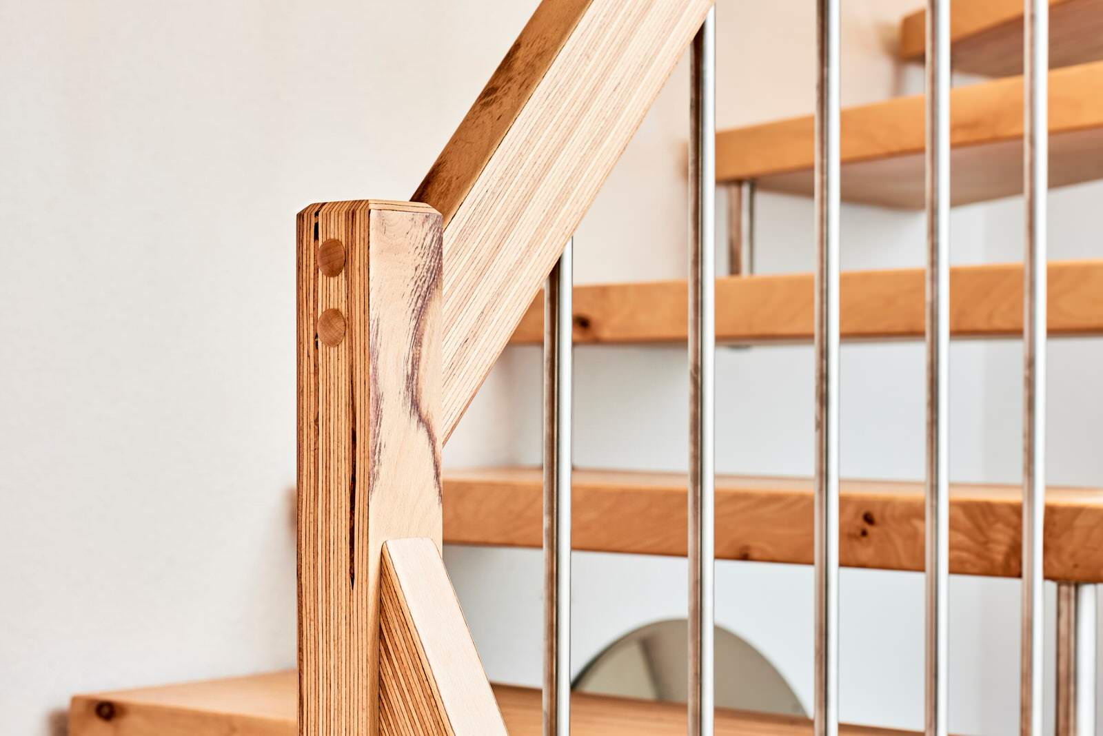 консольная лестница из BauBuche