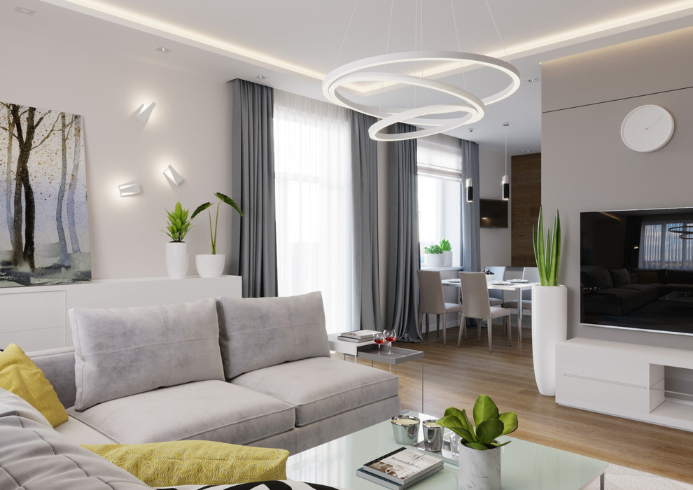 Кухня-гостиная в загородном доме