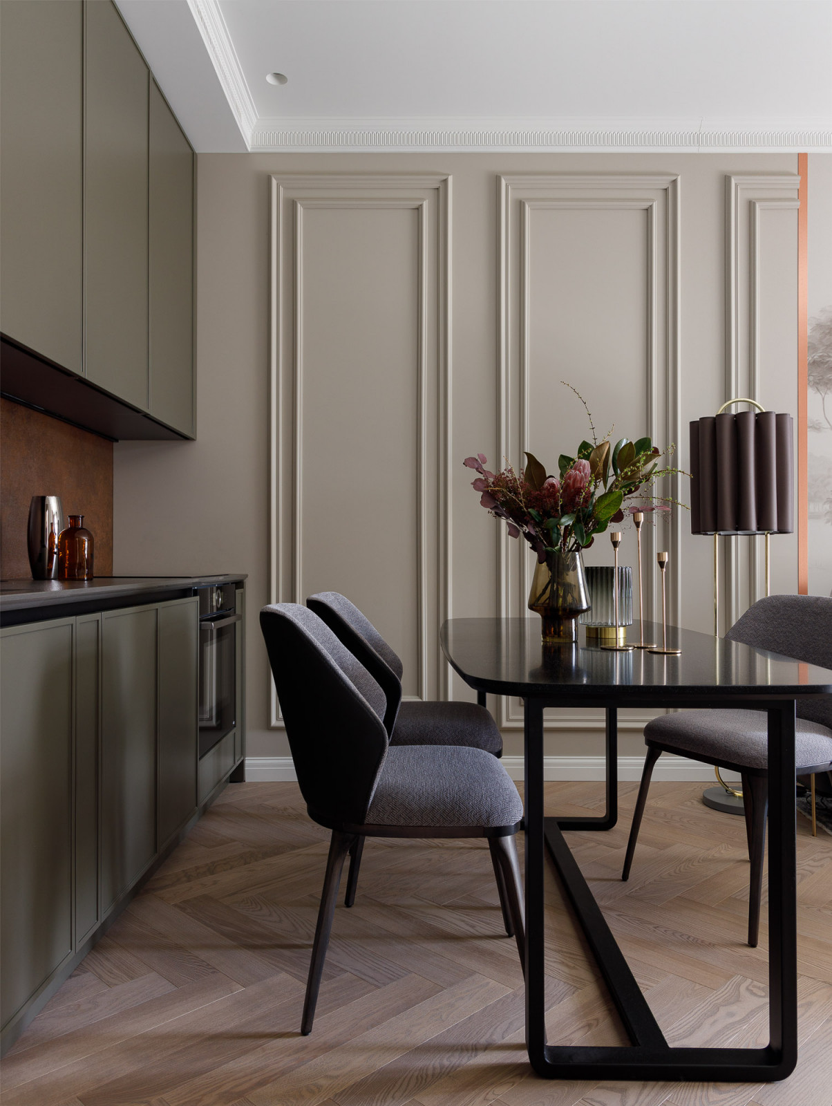 Интерьер квартиры 50 кв.м. в стиле современной классики