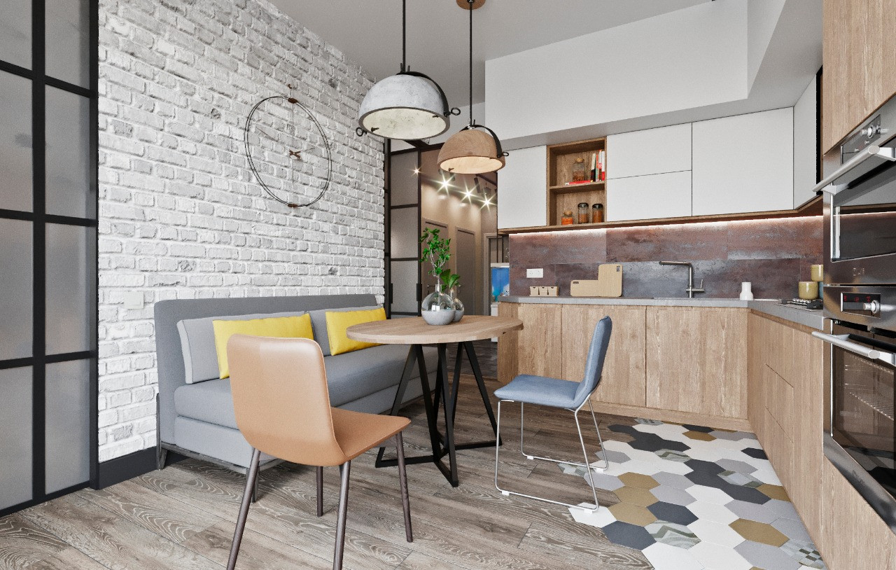 ЖК "Лахта парк" квартира в стиле LOFT 90 м2