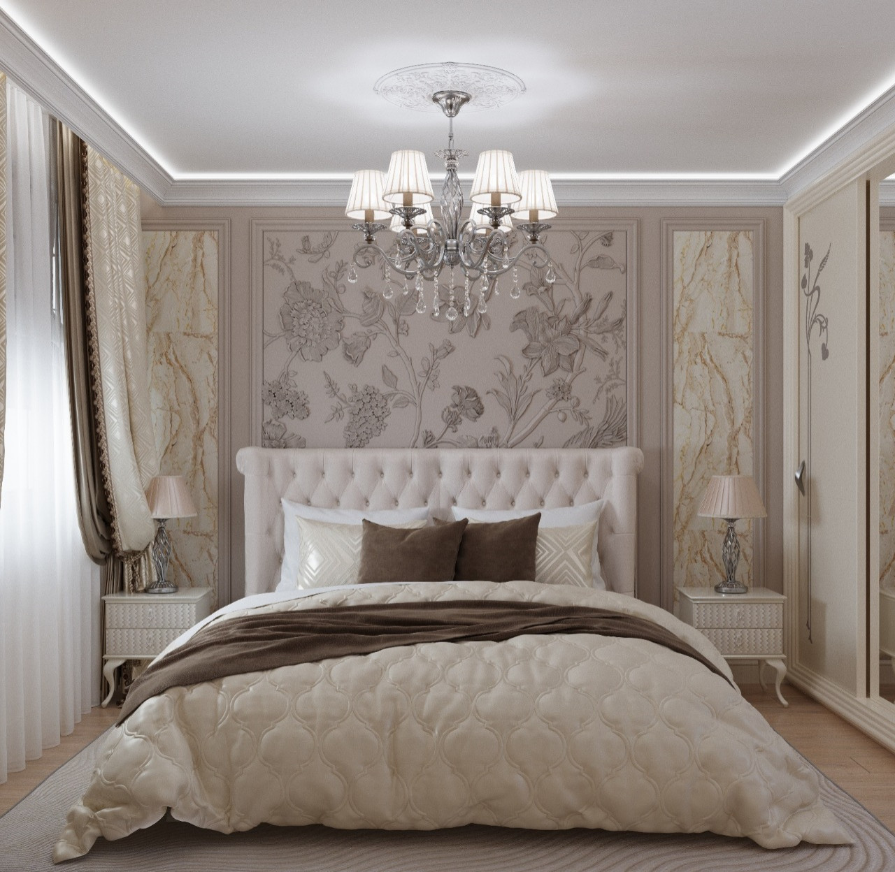 Спальня в стиле ар-деко