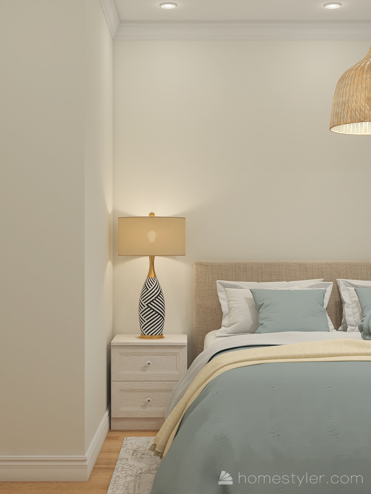 спальня в средиземноморском стиле