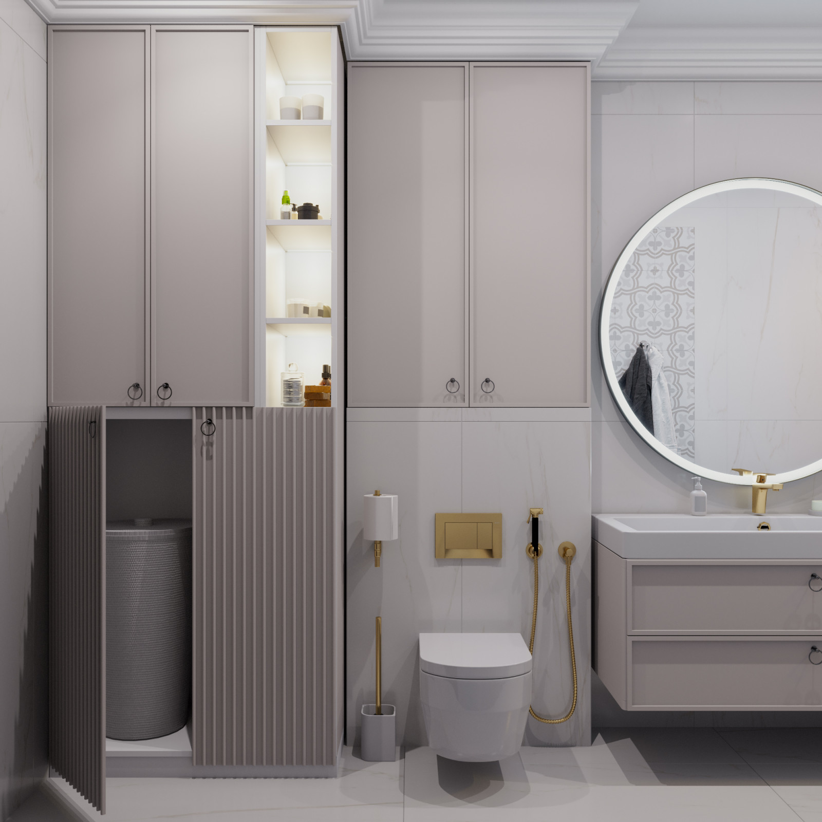 Современная квартира с элементами неоклассики