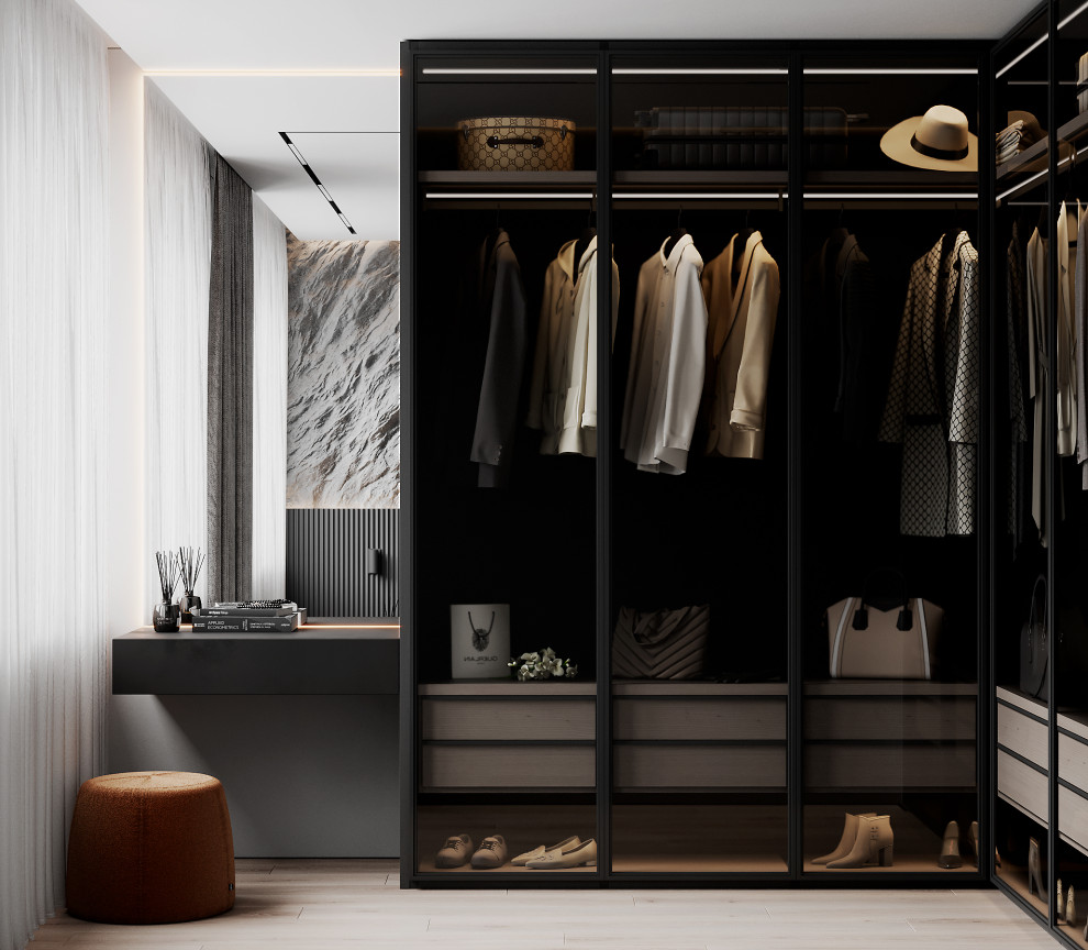 Спальня с гардеробной в Современнике