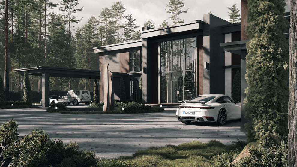 Дизайн интерьера загородного дома в поселке «Лесной простор»