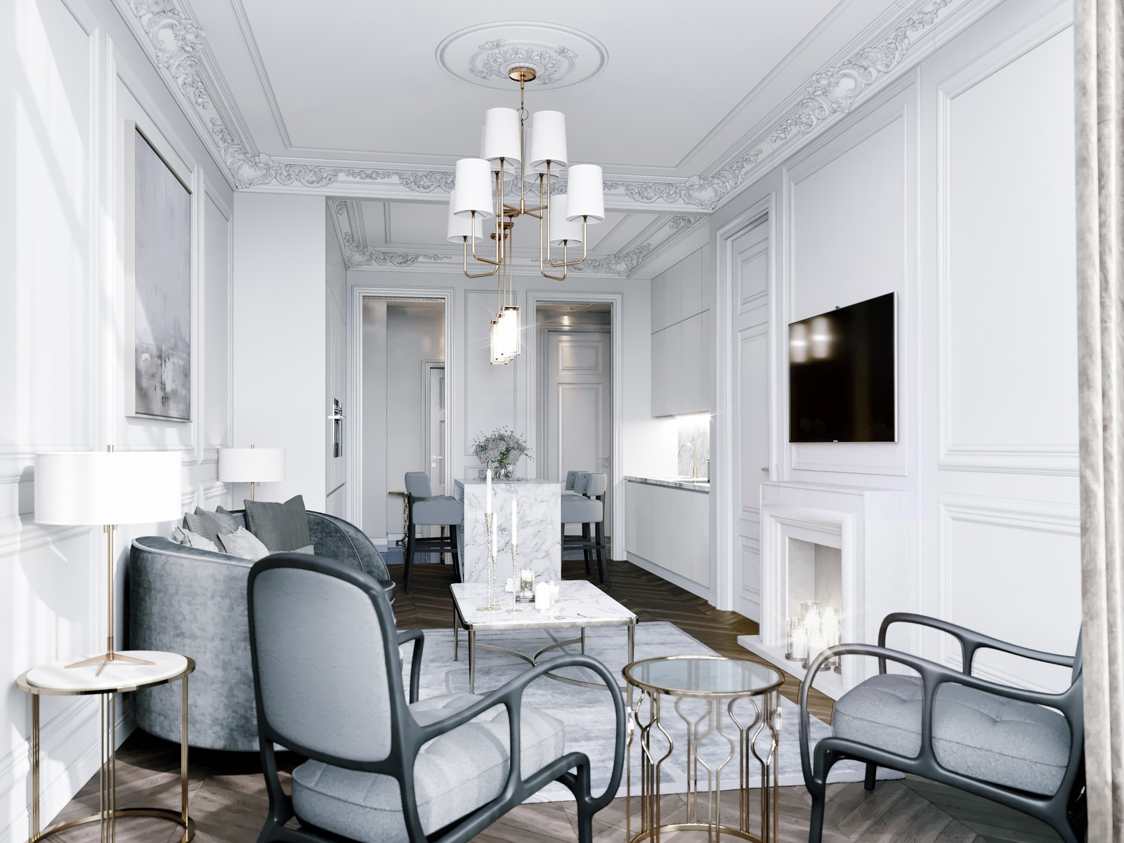 КВАРТИРА В СТИЛЕ ЭКЛЕКТИКА В ЖК BALCHUG RESIDENCE