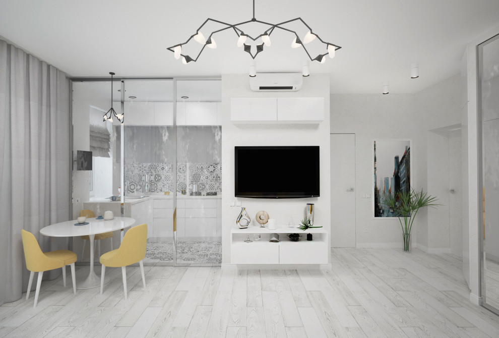 Москва. ул. Куусинена. Кухня-гостиная