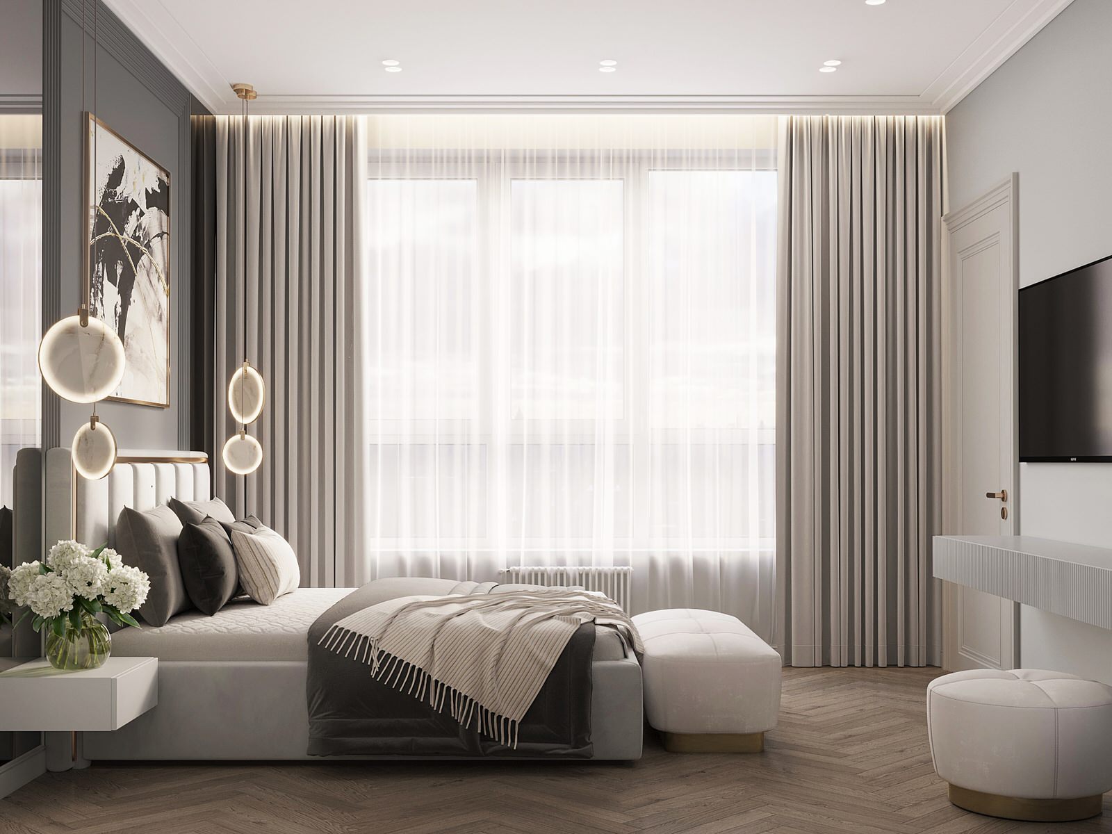 Дизайн-проект жилого дома в ЖК «Сердце Столицы» 80.3 кв.м