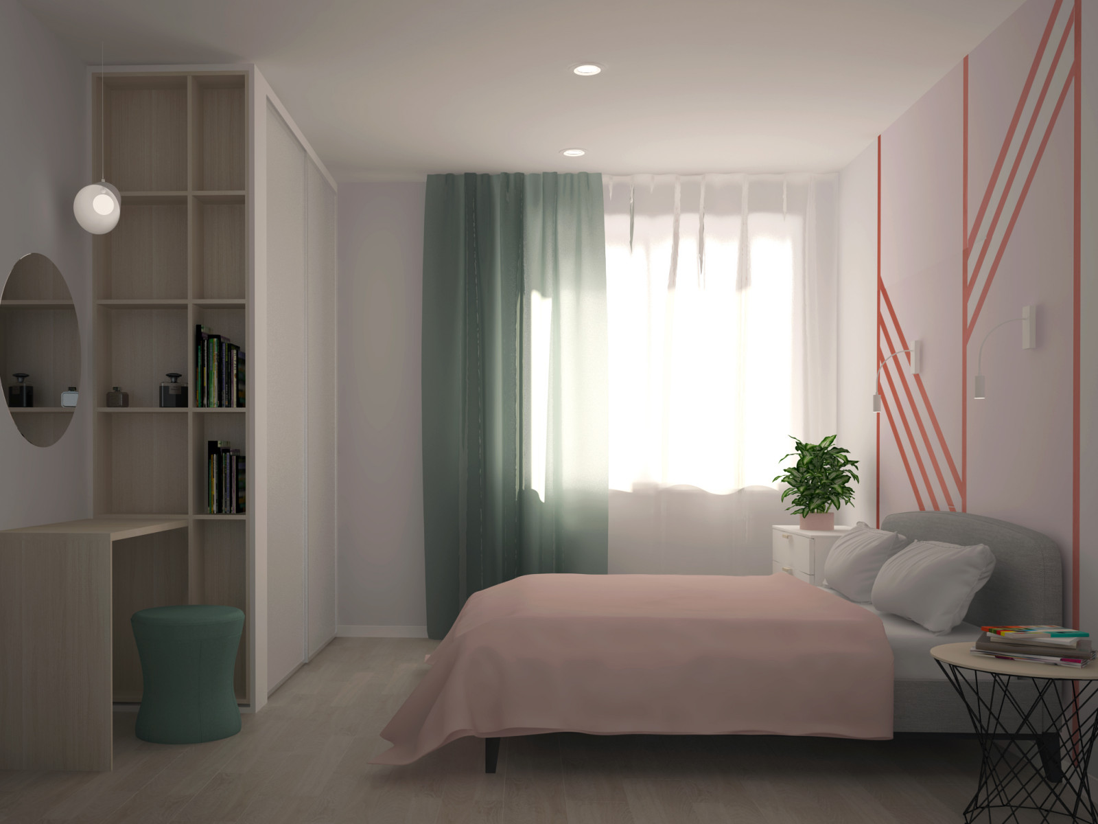 Двух комнатная квартира для девушки