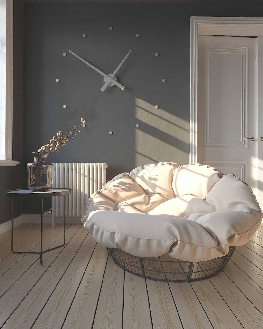 Обложка проекта: Визуализация гостиной комнаты