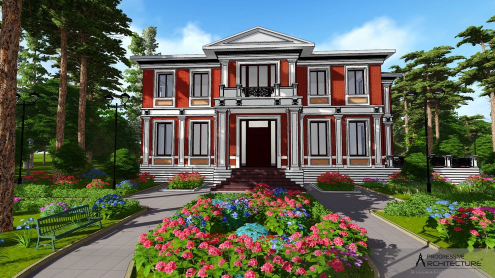 Обложка проекта: Загородный дом в классическом стиле