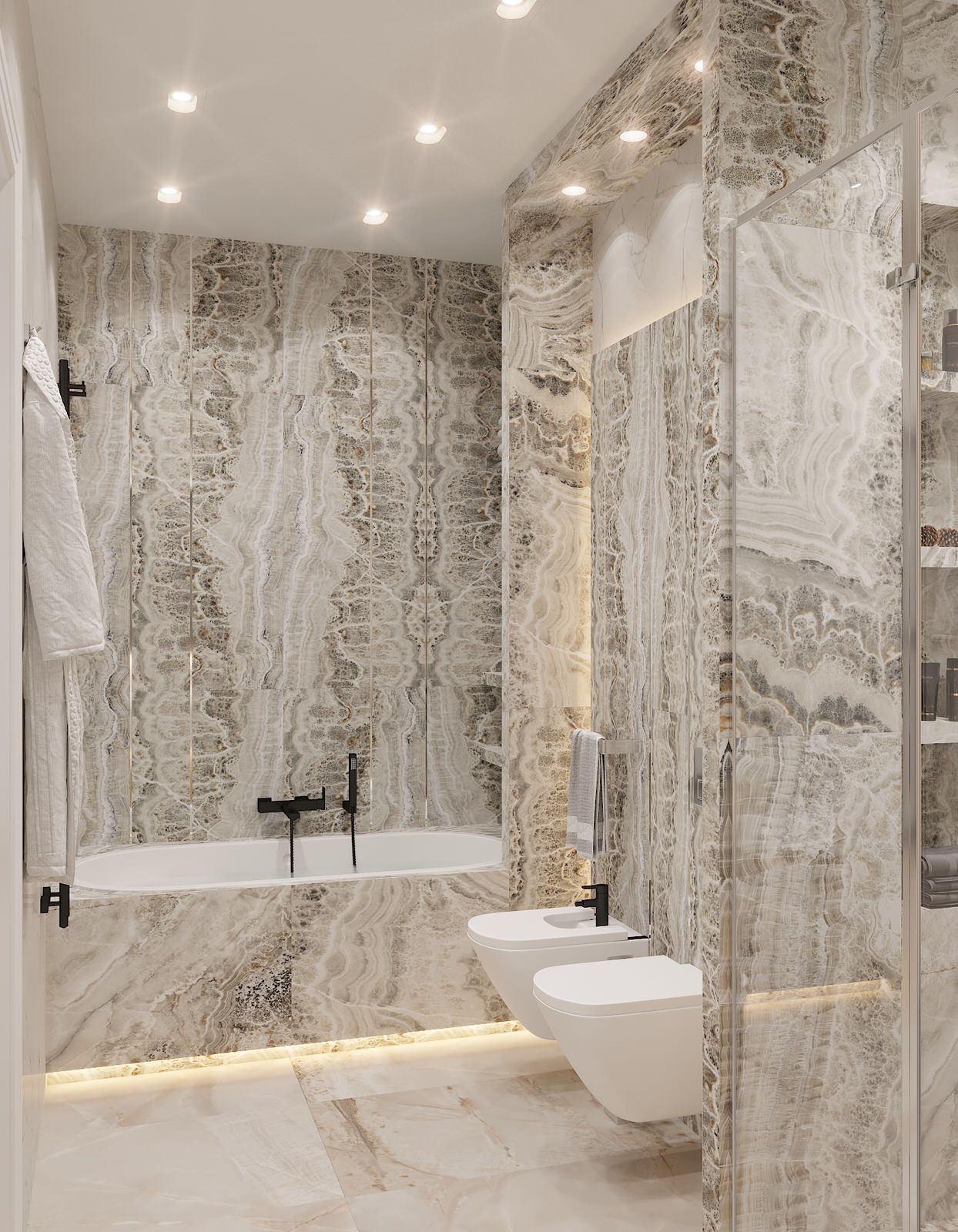 Дизайн-проект апартаментов 113 м2 в МФК «Match Point» (2020г.)