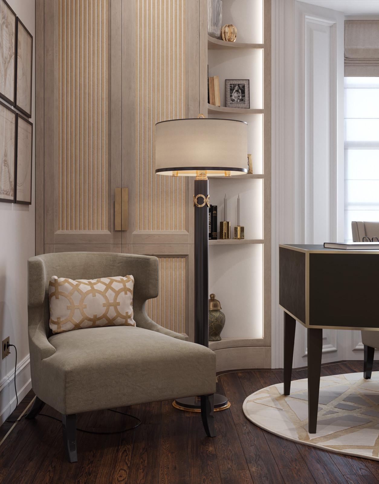 Home office in a residential house