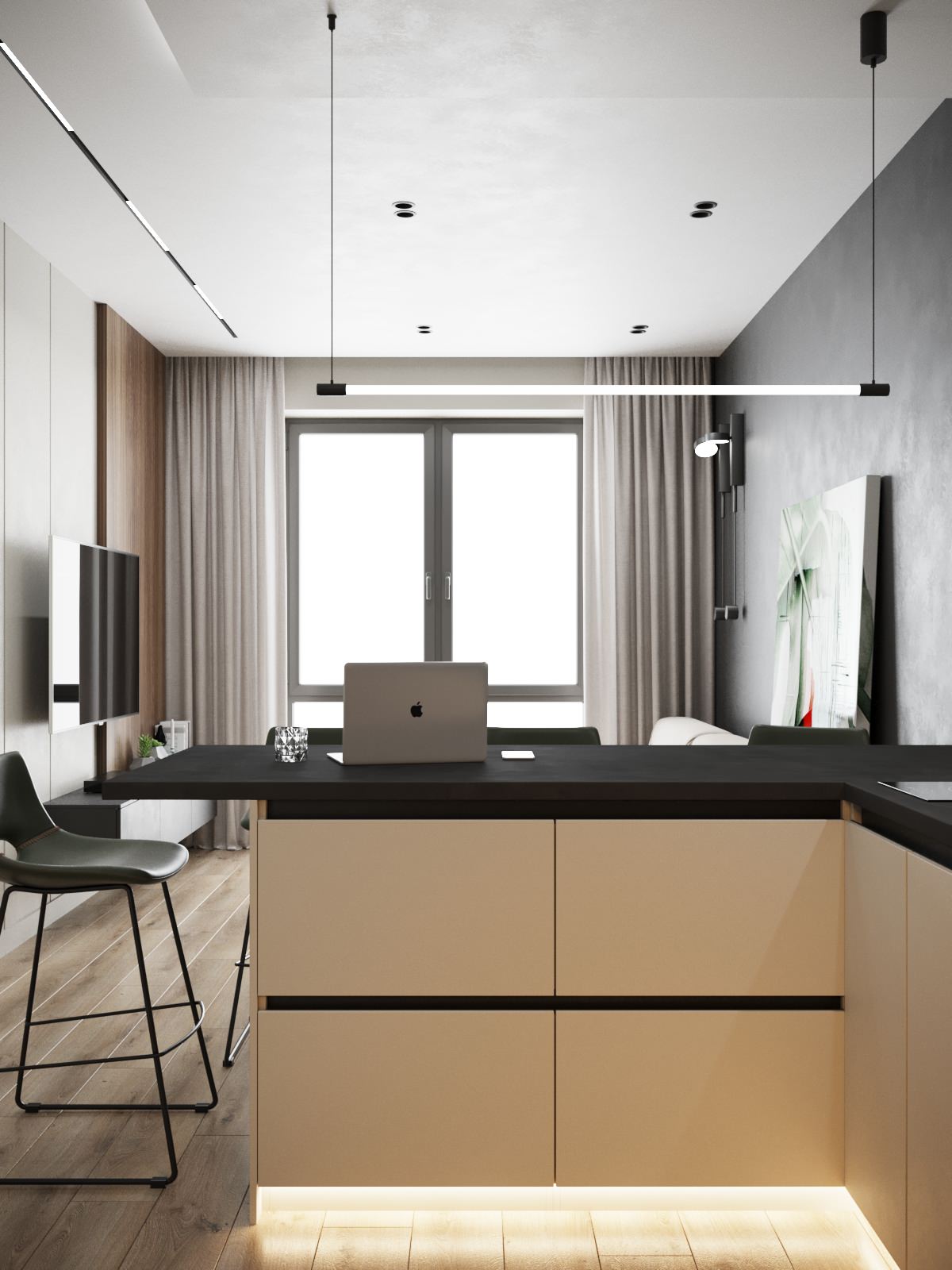 Квартира ещё одного холостяка в ЖК "Селигер сити" г. Москва