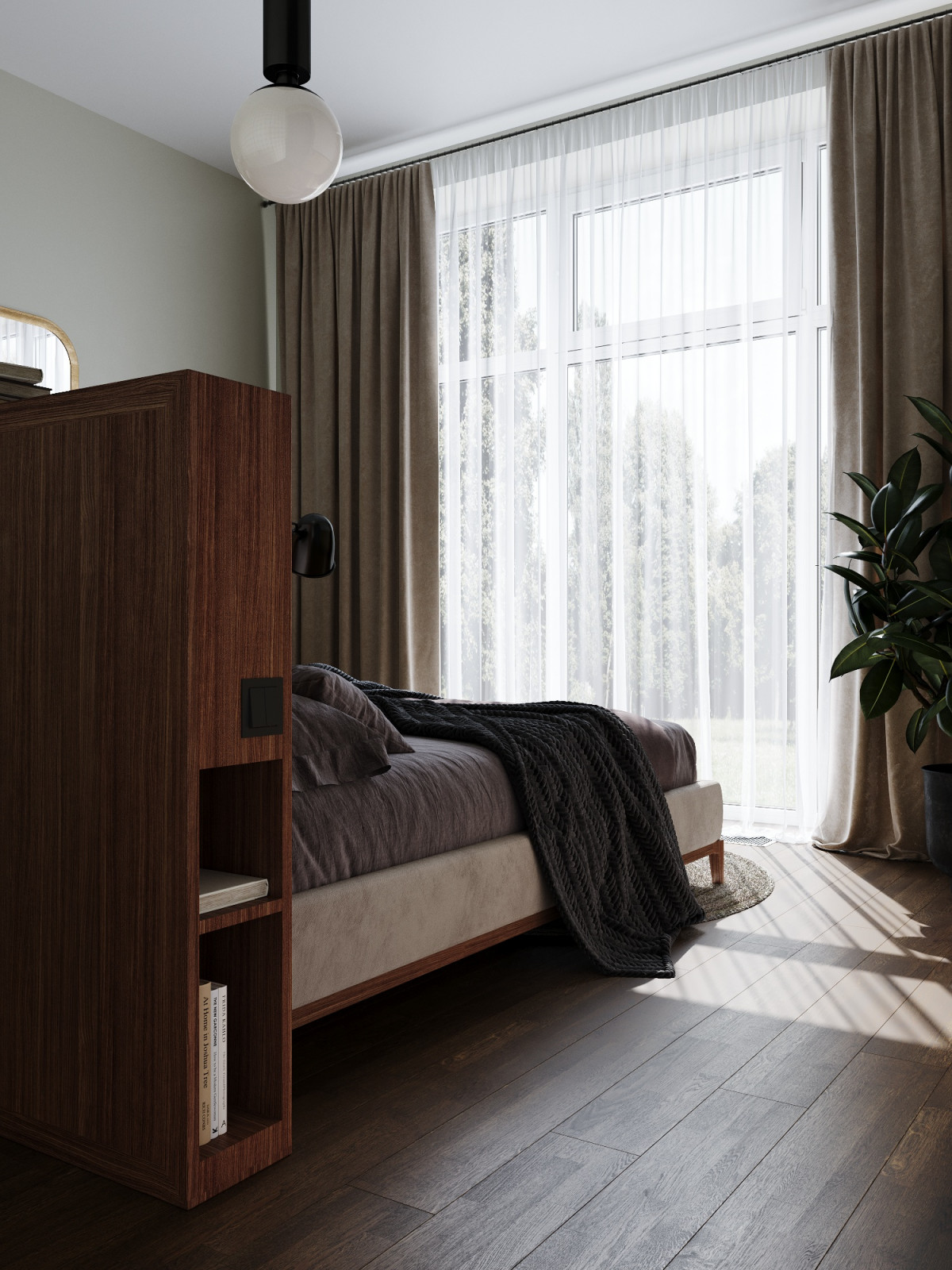 Атмосферная квартира с панорамными окнами