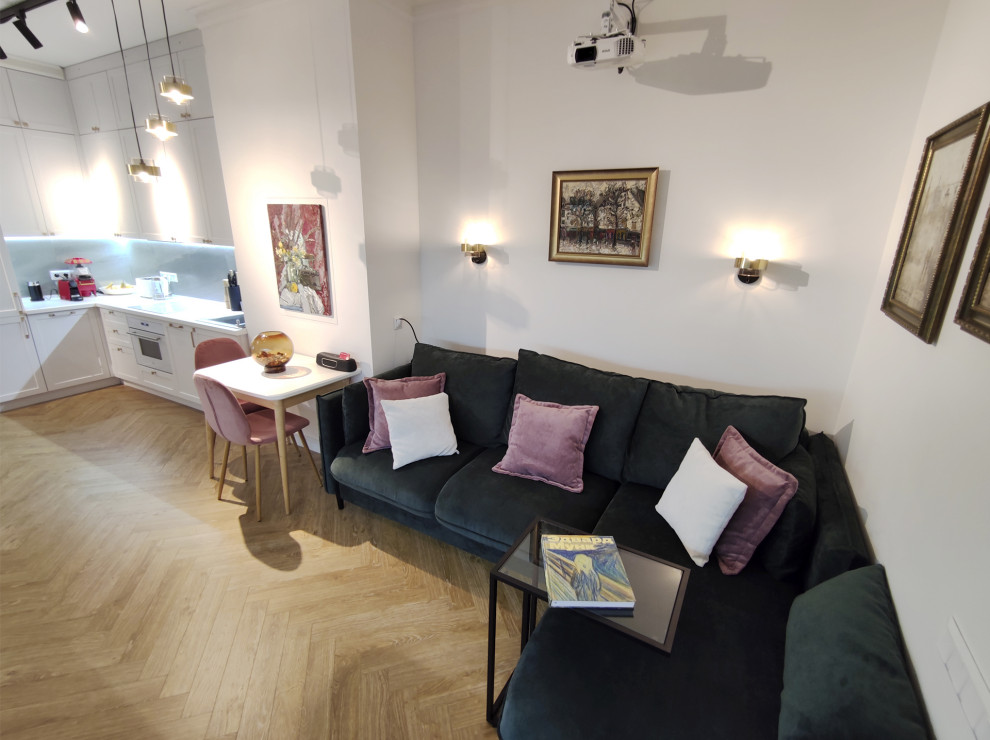 Гостиный уголок в ЖК Фили Град