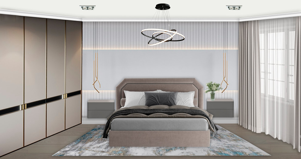 Проект спальни в загородном доме