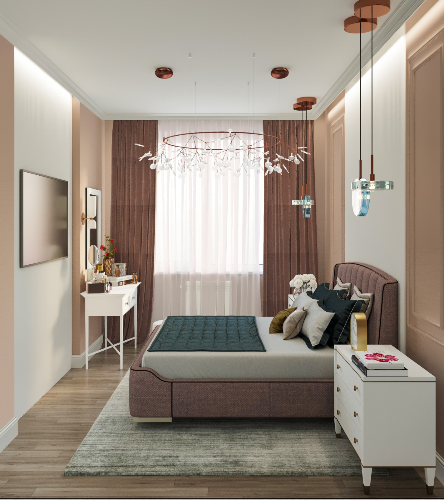 Дизайн интерьера 3-х комнатной квартиры в ЖК Берёзовая Роща