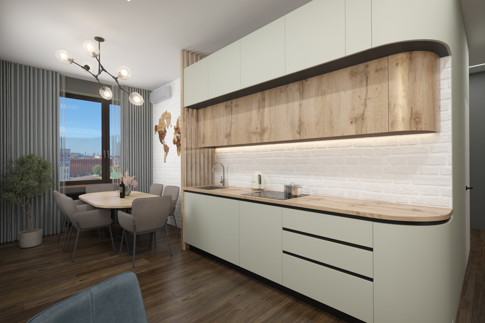 Квартира 100 кв.м. в современном стиле