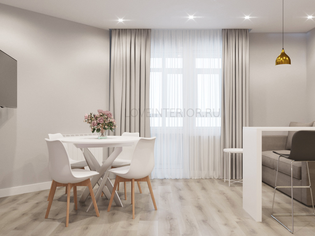 Квартира-студия для молодой девушки