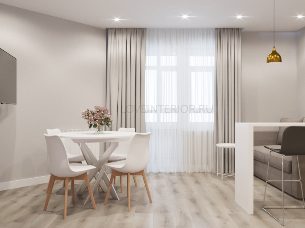 Квартира-студия для молодой девушки