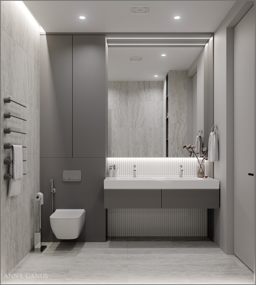 Монохромные линии. Проект квартиры в центре Екатеринбурга