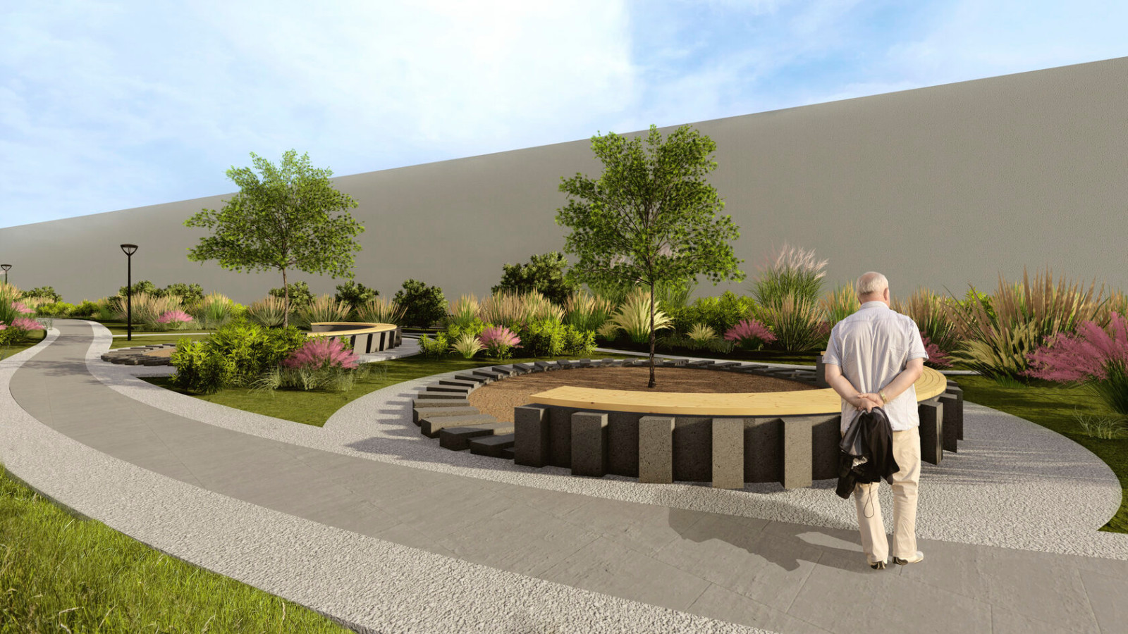 Благоустройство территории завода в Муроме