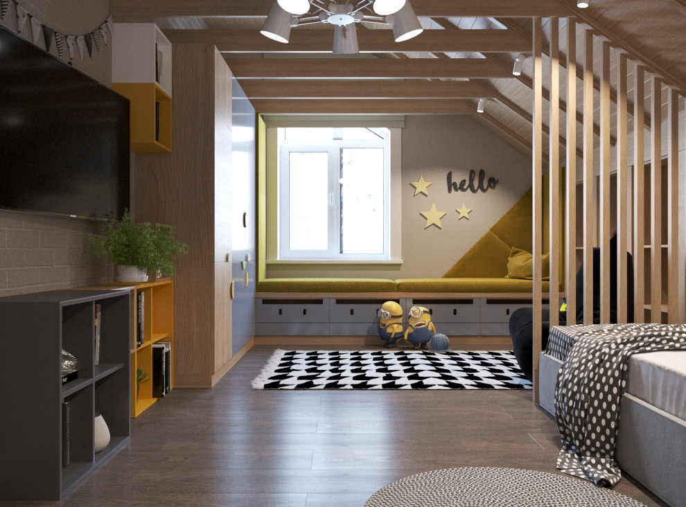 Яркий дом для большой семьи в СНТ Малиновый