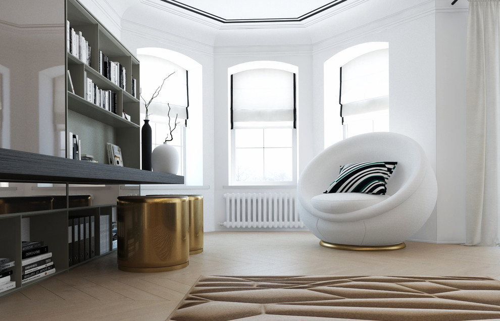 Интерьер холла/библиотеки