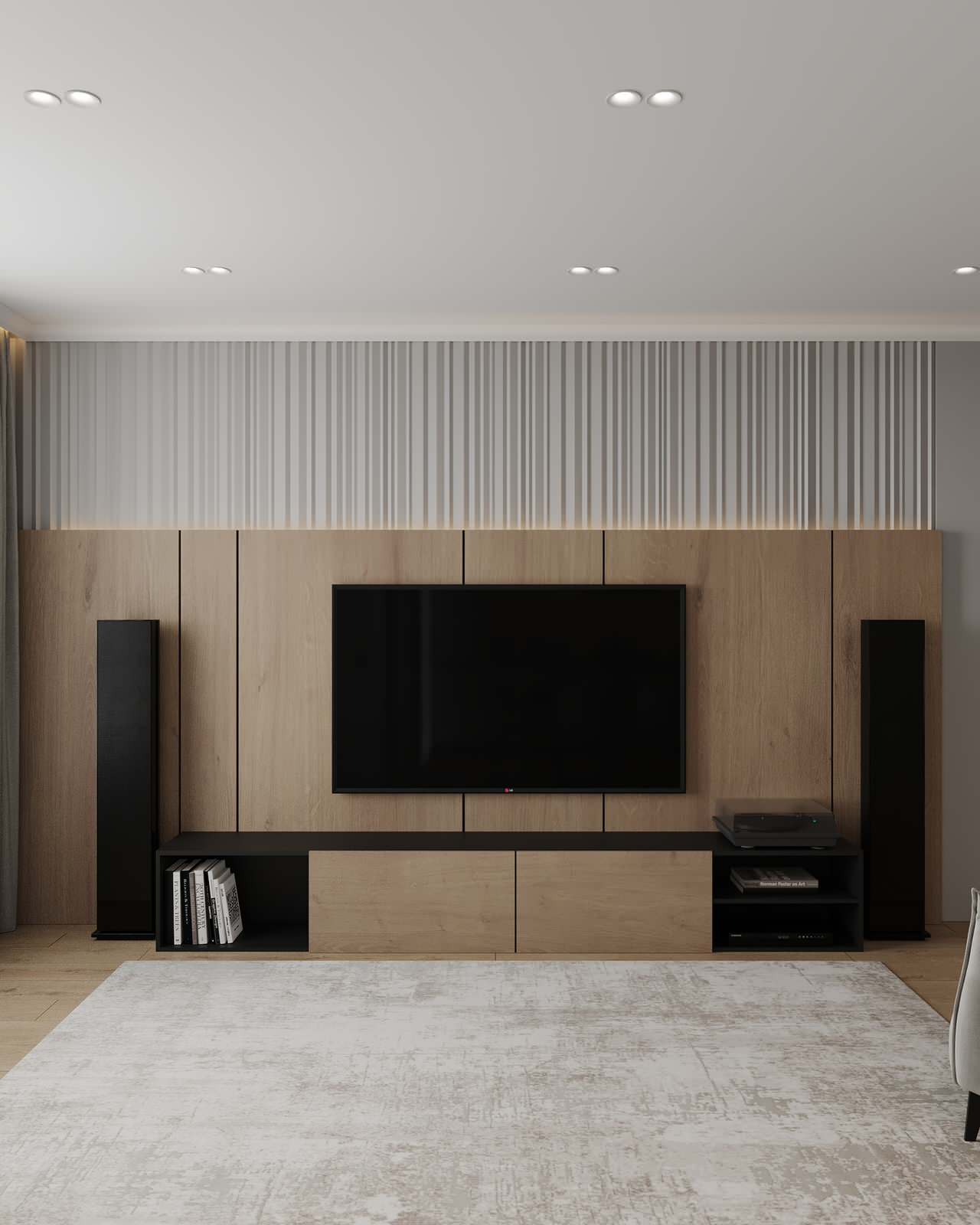 Кухня-гостиная (четырехкомнатная квартира в ЖК "Илмари", Пенза)