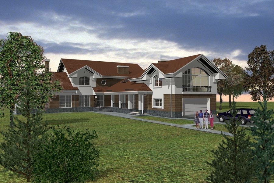 Обложка проекта: 3D: Визуализация экстерьеров частных домов