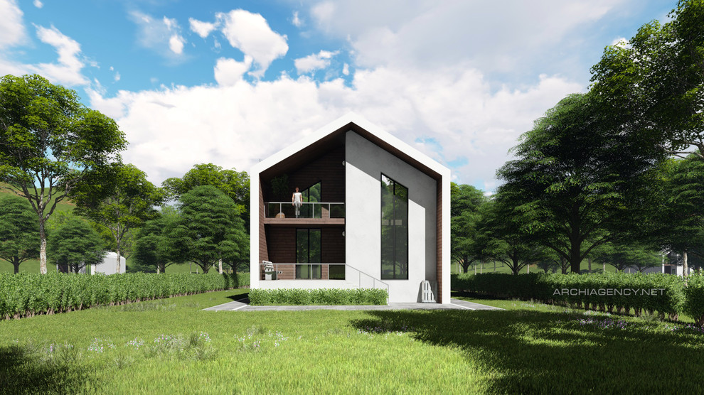 Современный загородный коттедж