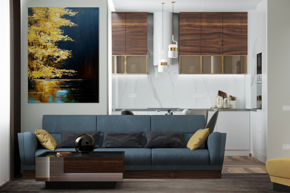 Обложка проекта: Лаконичный интерьер квартиры в ЖК Новый век