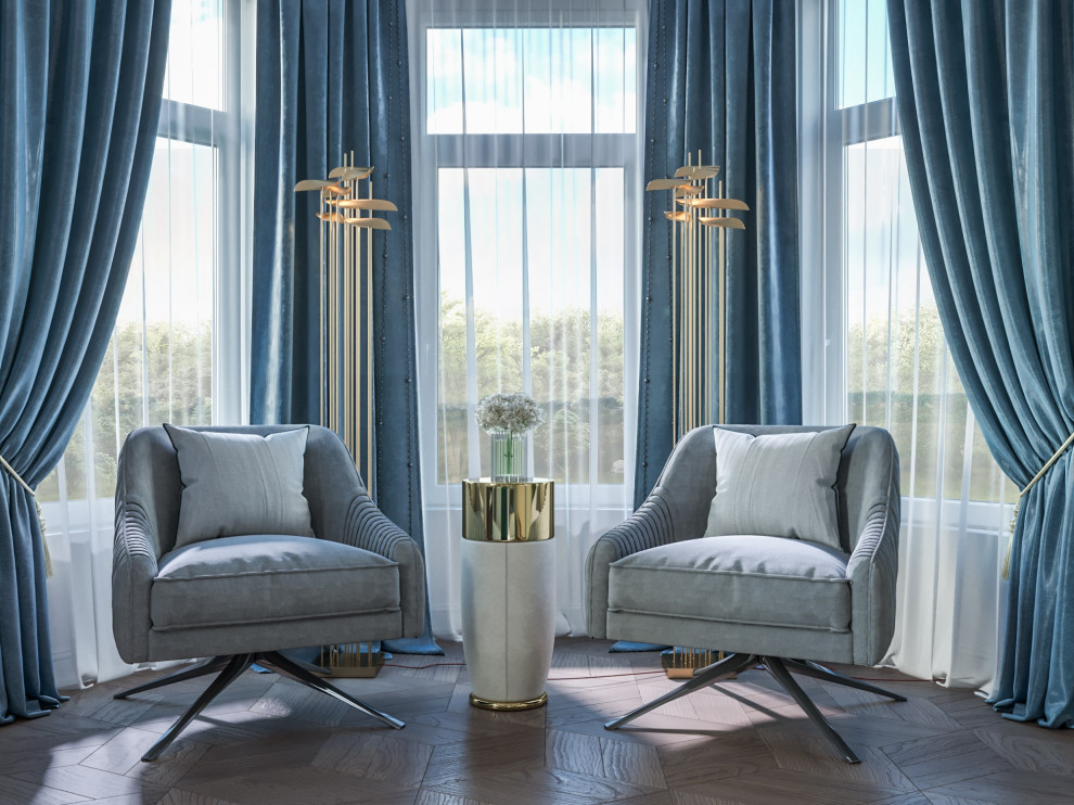 Дизайн коттеджа в неоклассическом стиле 260 кв.м. (2018 год)