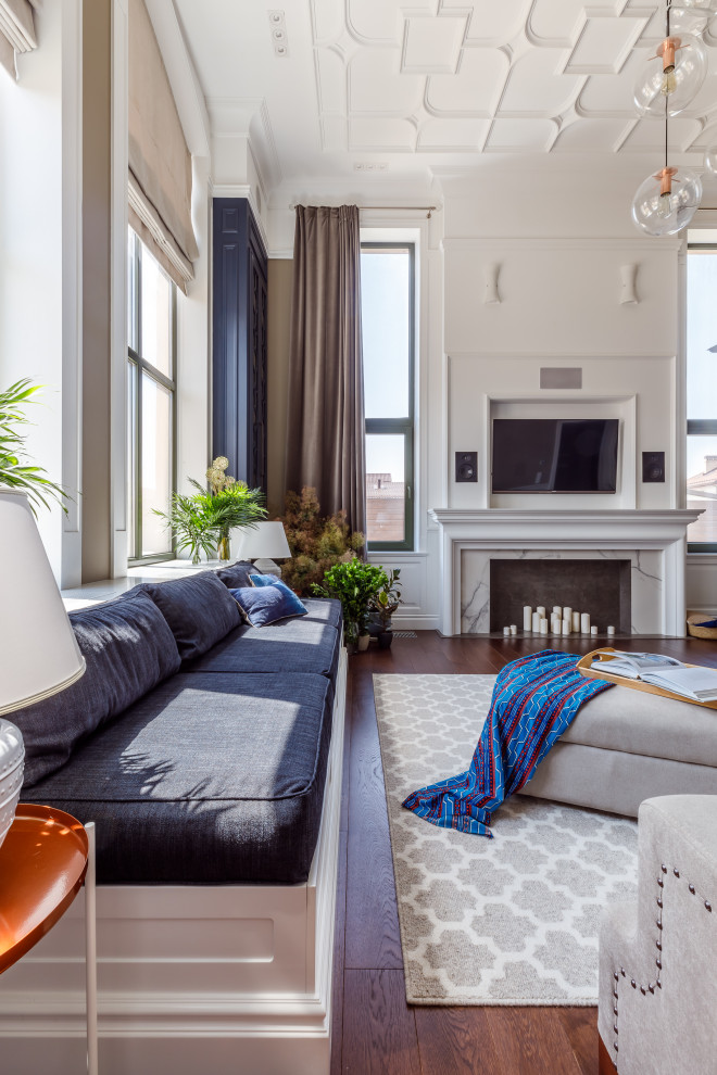 Гипсовая лепнина Аврора в интерьере дизайнера Аллы Куницы -квартира в Краснодаре