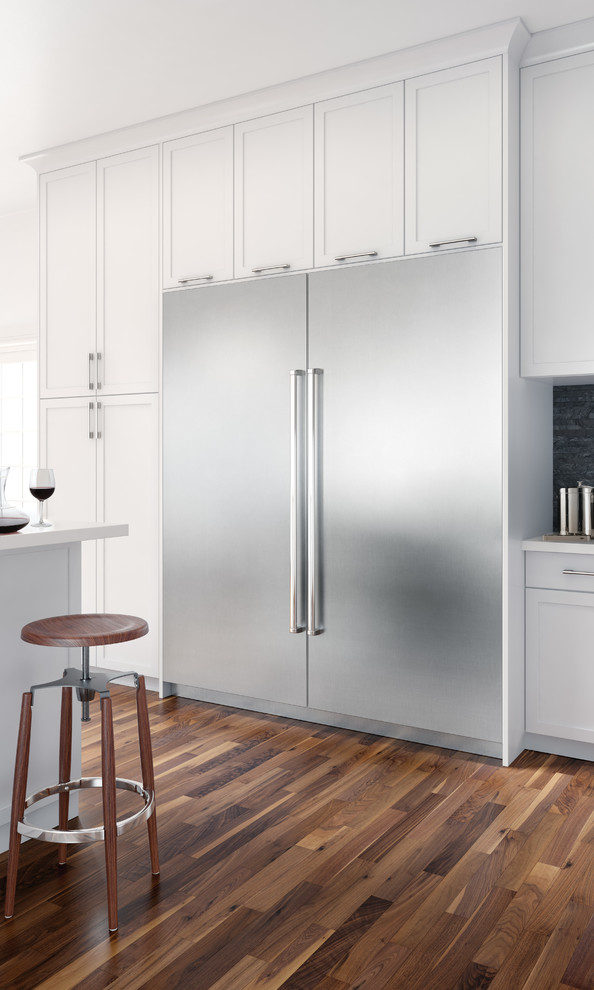 Интегрируемые холодильники в интерьере