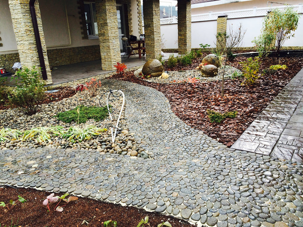 Обложка проекта: Мощение галькой