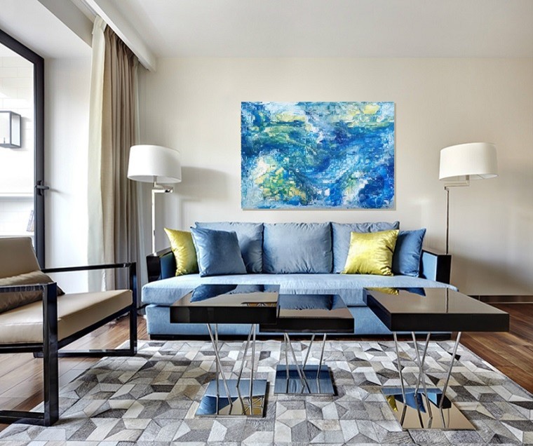 Картины и панно в технике FluidArt