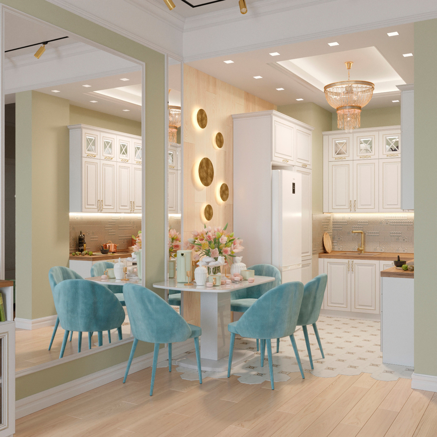 Квартира в Москве, в стиле современной классики