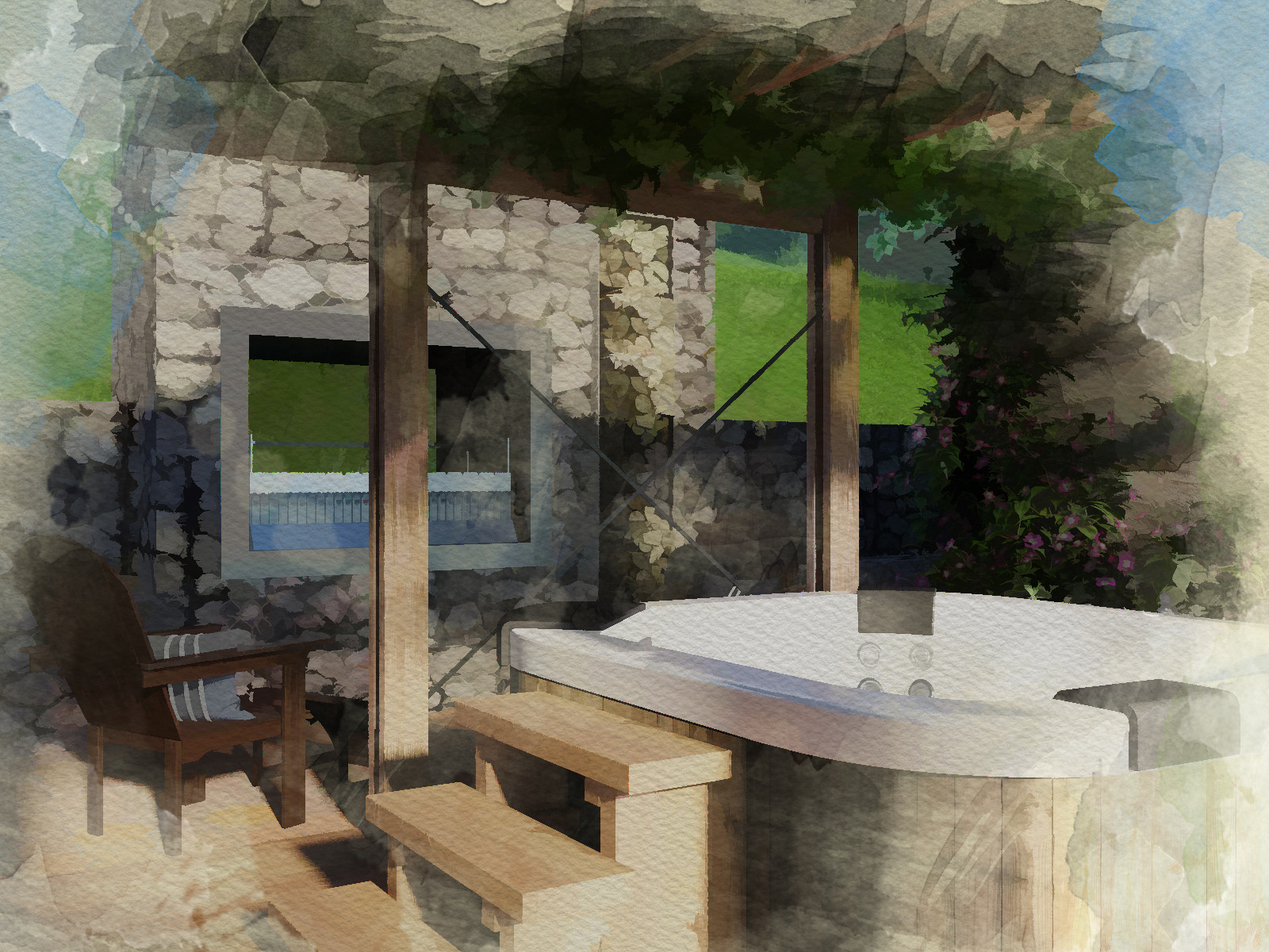 Visualization of Summer house in Pradebon, Italy