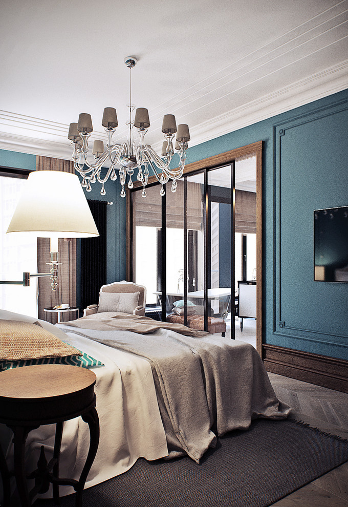 Квартира в темном лофте