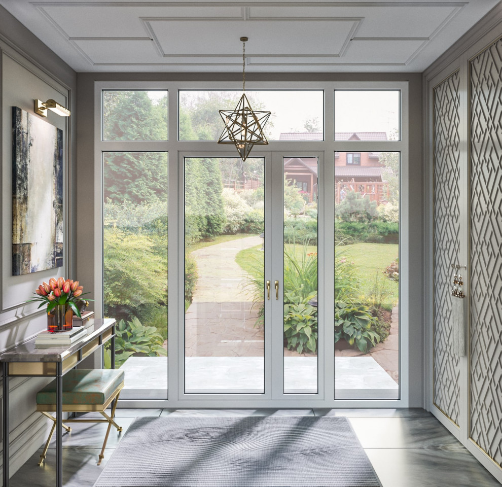 Дизайн коттеджа в неоклассическом стиле 260 кв.м. (2018 год)