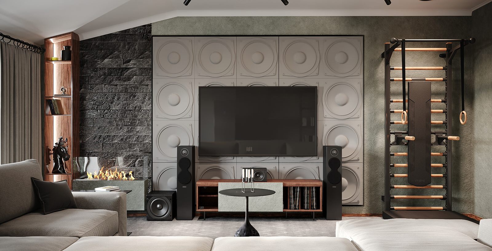 Брутальный интерьер для холостяка