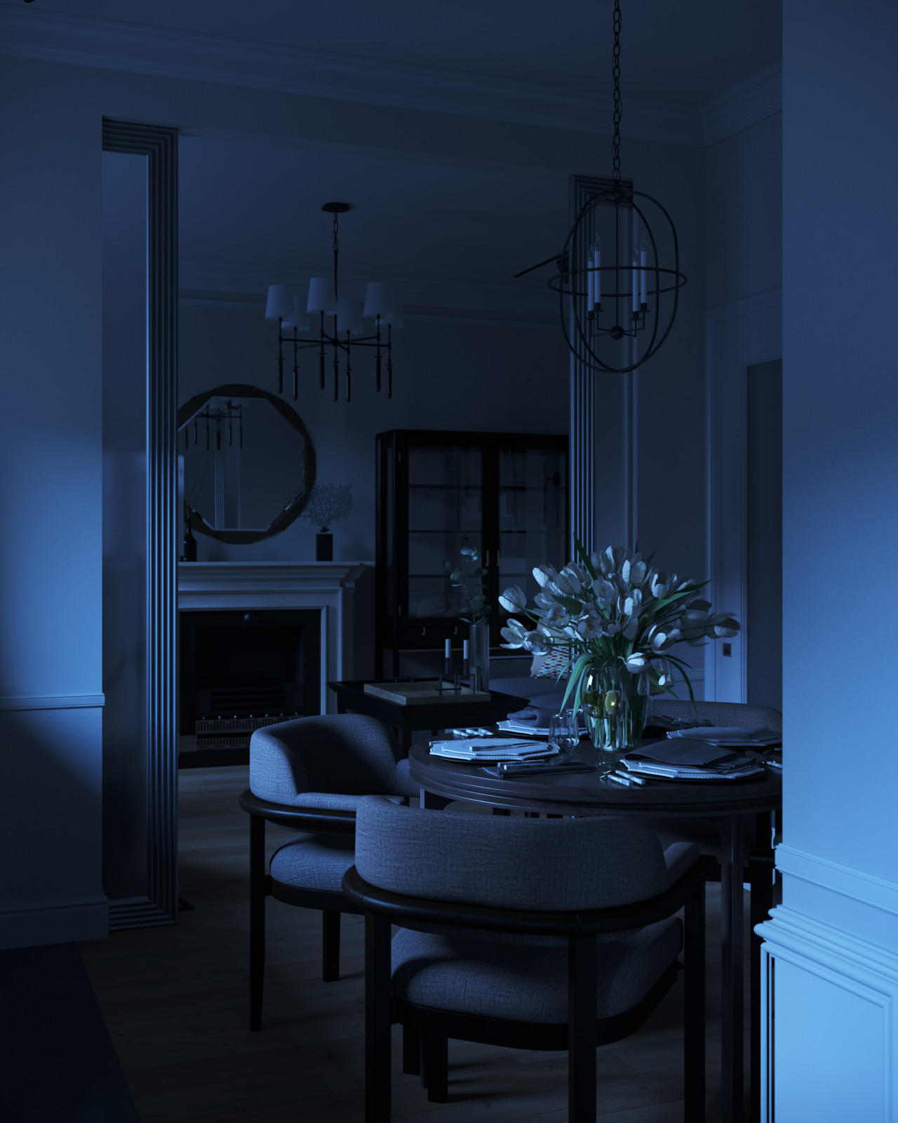 Визуализация кухни-гостиной